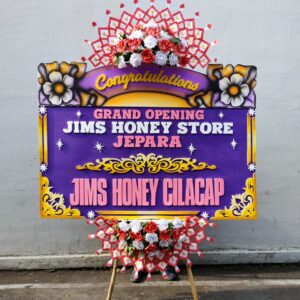 Papan bunga grand opening usaha di Kudus