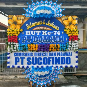 Karangan bunga papan ucapan selamat - Dua Putra Florist Kudus
