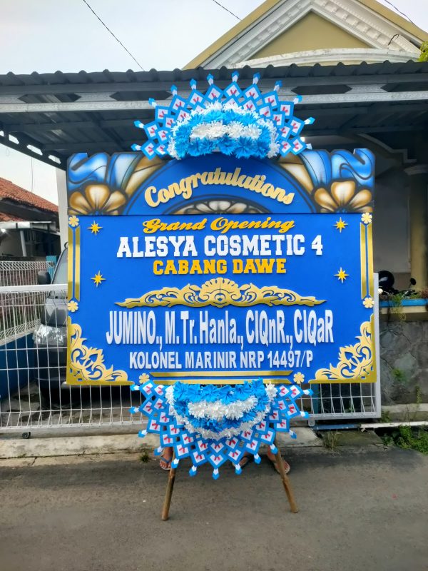 Bunga ucapan pembukaan toko/gedung